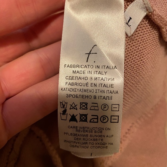 Falconeri crochet pattern rose gold sweater - Picture 6 of 7